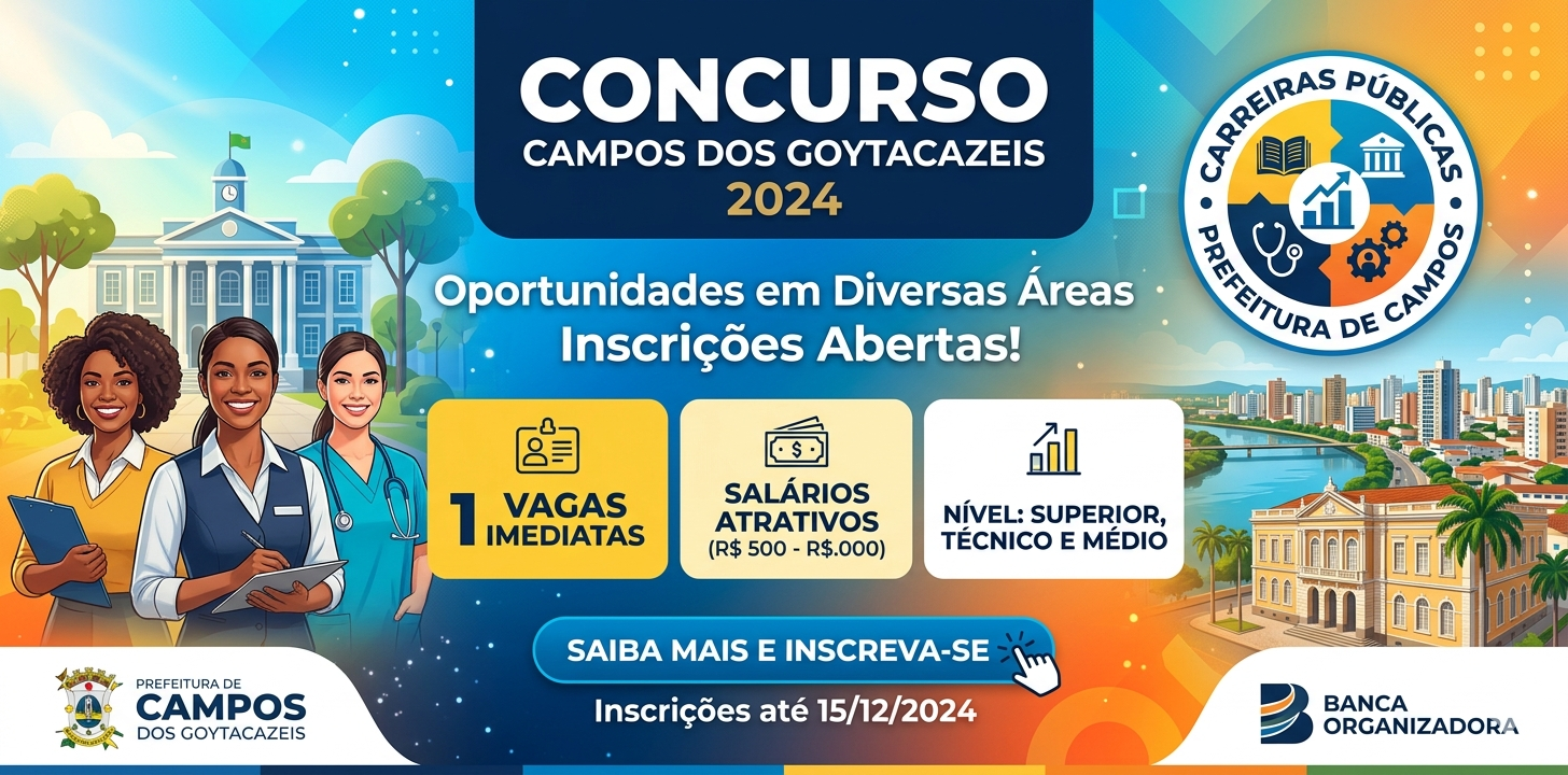 TURMA ESPECÍFICA PARA O MUNICÍPIO DE CAMPOS DOS GOYTACAZES/RJ